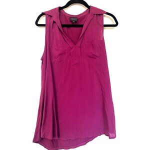 MODlusive Sleeveless Bright Pink Relaxed Blouse